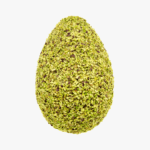 UOVO DI PASQUA ARTIGIANALE DI CIOCCOLATO AL PISTACCHIO E GRANELLA DI PISTACCHIO