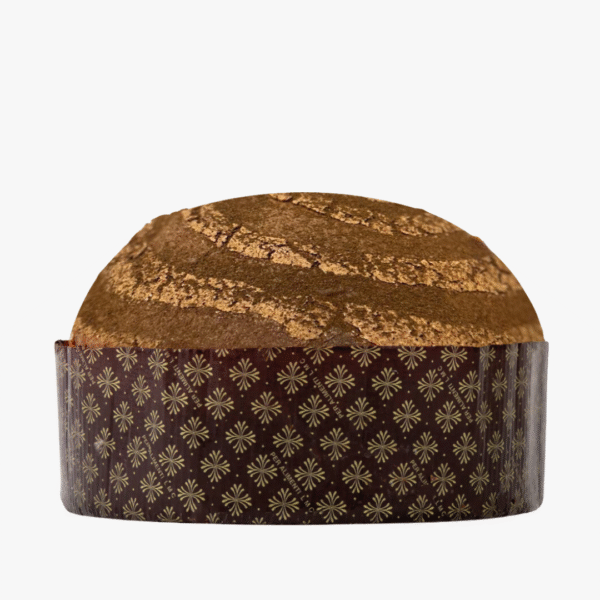 PANETTONE AL CAFFE’ CON GOCCE DI CIOCCOLATO FONDENTE E AL LATTE